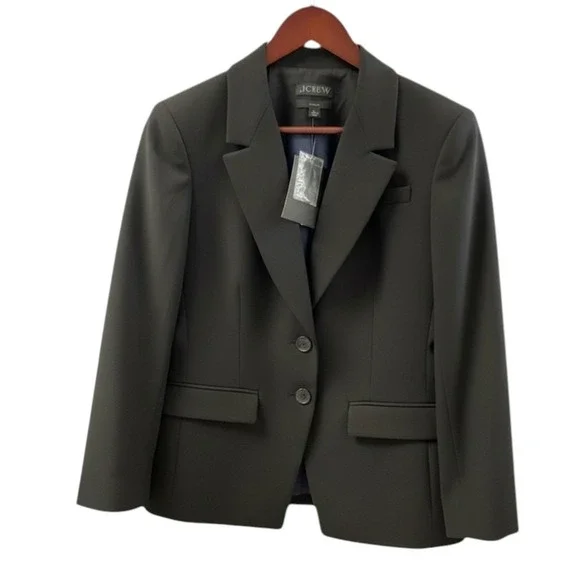 New! J.Crew Wm's Madelyn Blazer in Four-Season Stretch Size 10 Black MSRP $248 - Picture 7 of 8